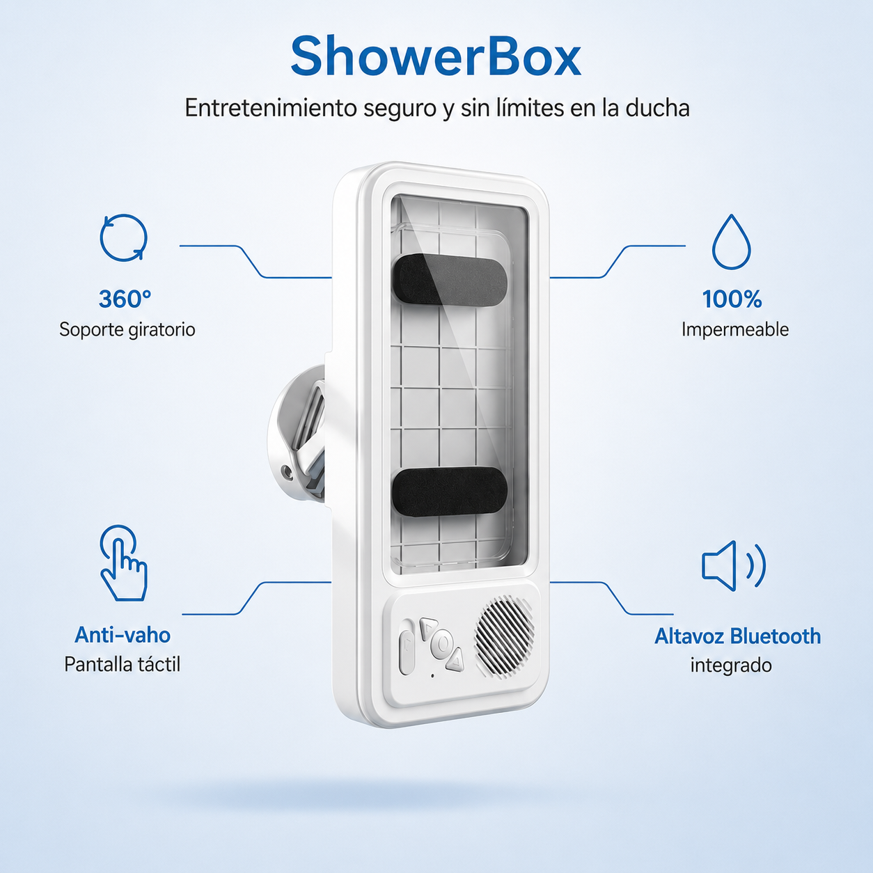 Soporte de Ducha Bluetooth