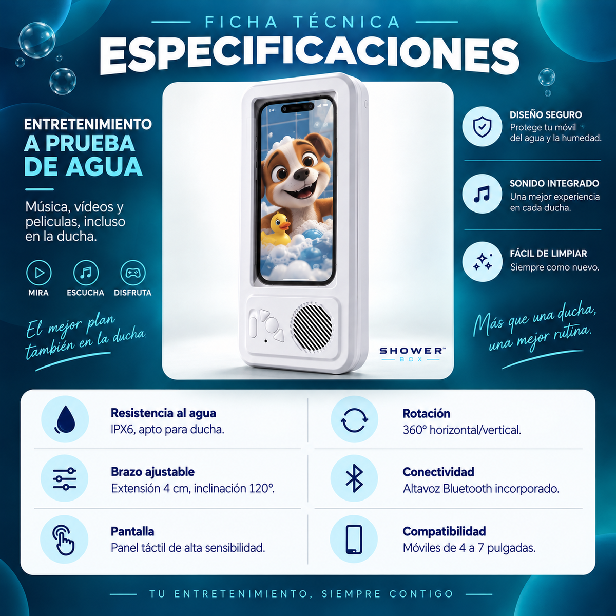 SHOWER BOX - Ficha técnica y especificaciones